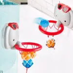 Jucarie de baie - Cos de baschet cu elefant - Jucarii de baie Hape 4