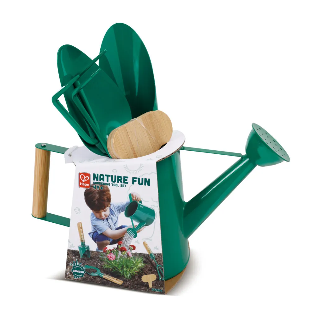 Jucarie din bambus si metal - Set de gradinarit - Distractie in Natura Hape