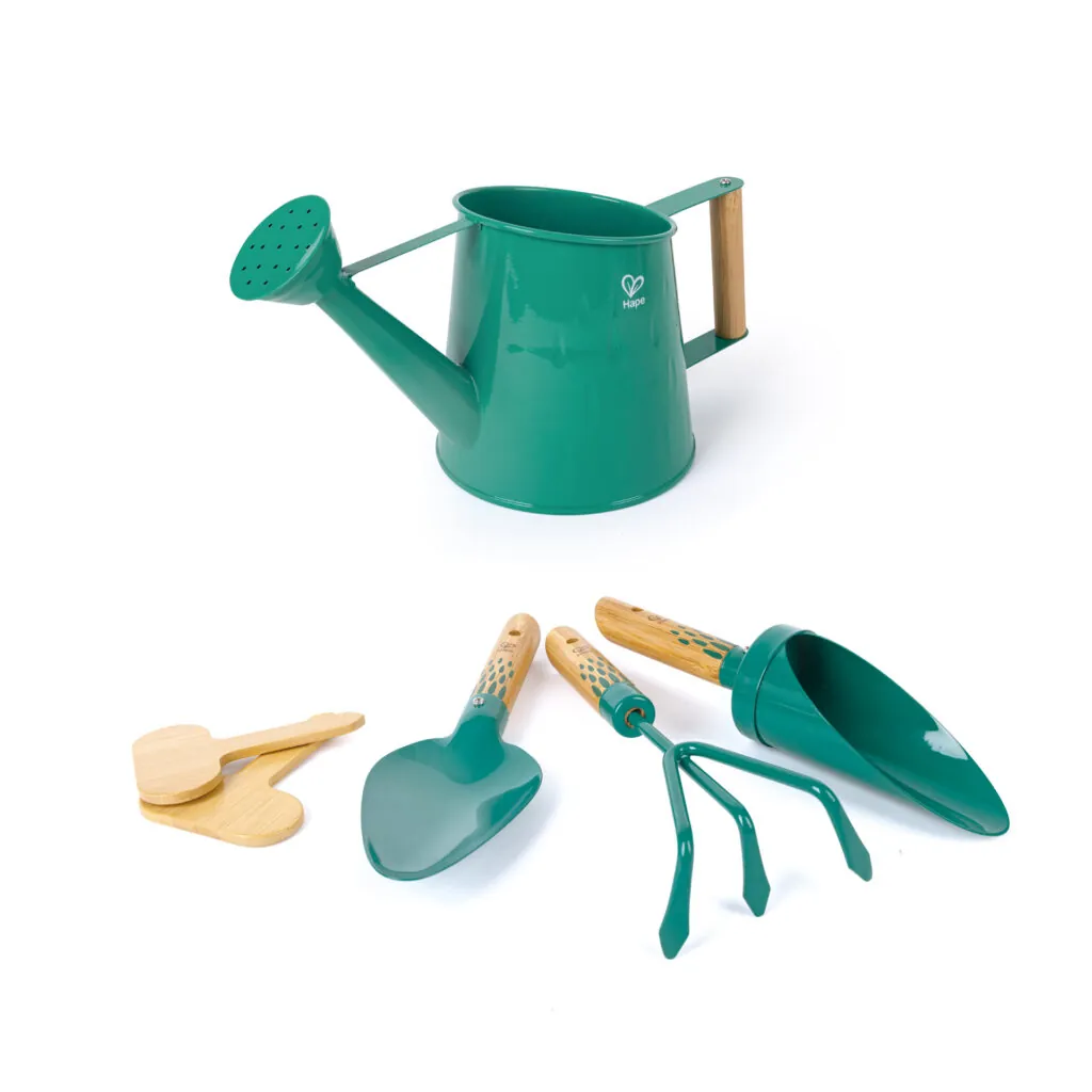 Jucarie din bambus si metal - Set de gradinarit - Distractie in Natura Hape 3