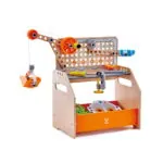 Jucarie din lemn - Banc de lucru stiintific (58 piese) - Seturi de constructie Hape