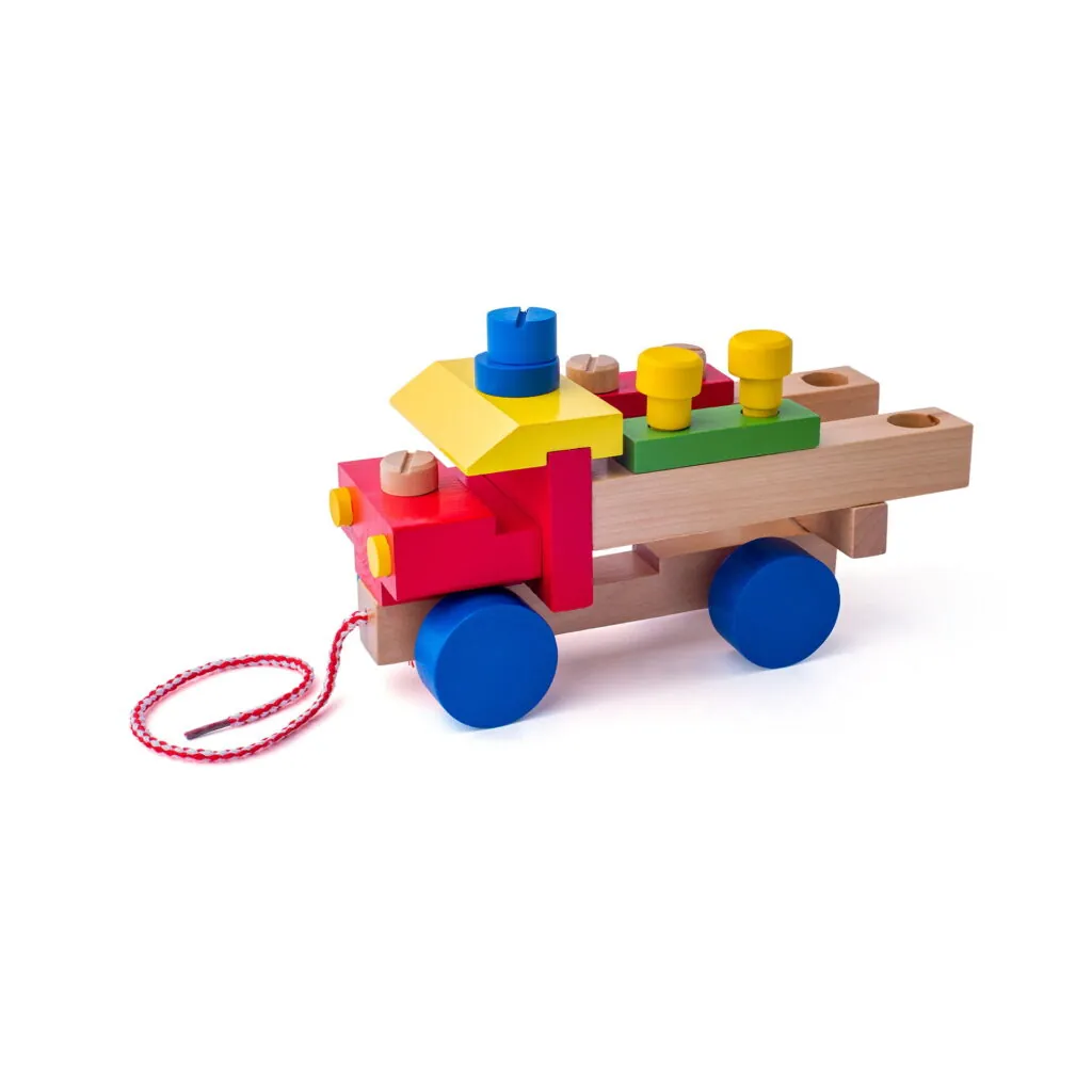 Jucarie din lemn - Camion de asamblat - Jucarii de impins si tras Woodyland 5