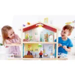 Jucarie din lemn - Casa de papusi mobilata tip vila (29 piese) - Jucarii de rol Hape 4