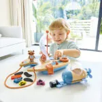 Jucarie din lemn - Catamaran (18 piese) - Green Planet Explorers Hape 3