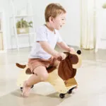 Jucarie din lemn - Catel de calarit si deplasat pentru copii - Jucarii pentru copii mici Hape 4