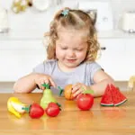 Jucarie din lemn - Fructe sanatoase de taiat (9 piese) - Jucarii accesorii bucatarie Hape 2