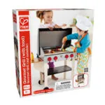 Jucarie din lemn - Gratar gourmet cu mancare (22 piese) - Jucarii accesorii bucatarie Hape 7