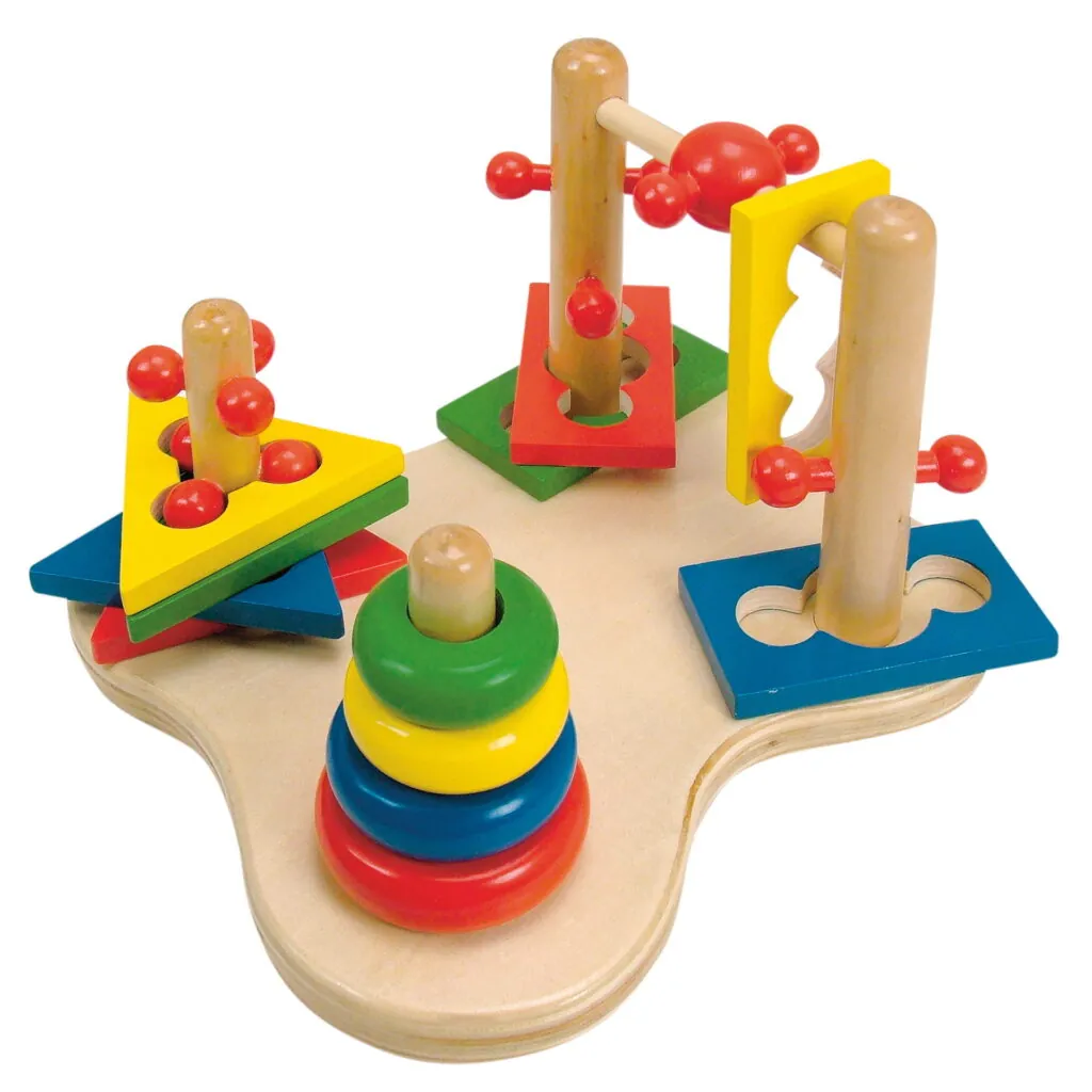 Jucarie din lemn - Joc de abilitati motorii 3D - Jucarii de indemanare Woodyland