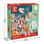 Jucarie din lemn - Magneti animale (30 piese) - Seturi Creative Hape 6