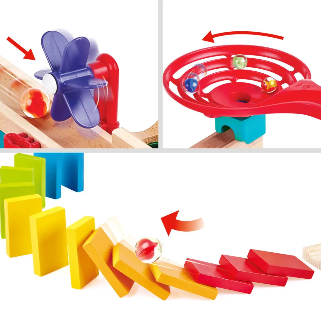 Jucarie din lemn - Marble Run Race Track (81 piese) - Seturi de constructie Hape 3