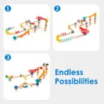 Jucarie din lemn - Marble Run Race Track (81 piese) - Seturi de constructie Hape 4
