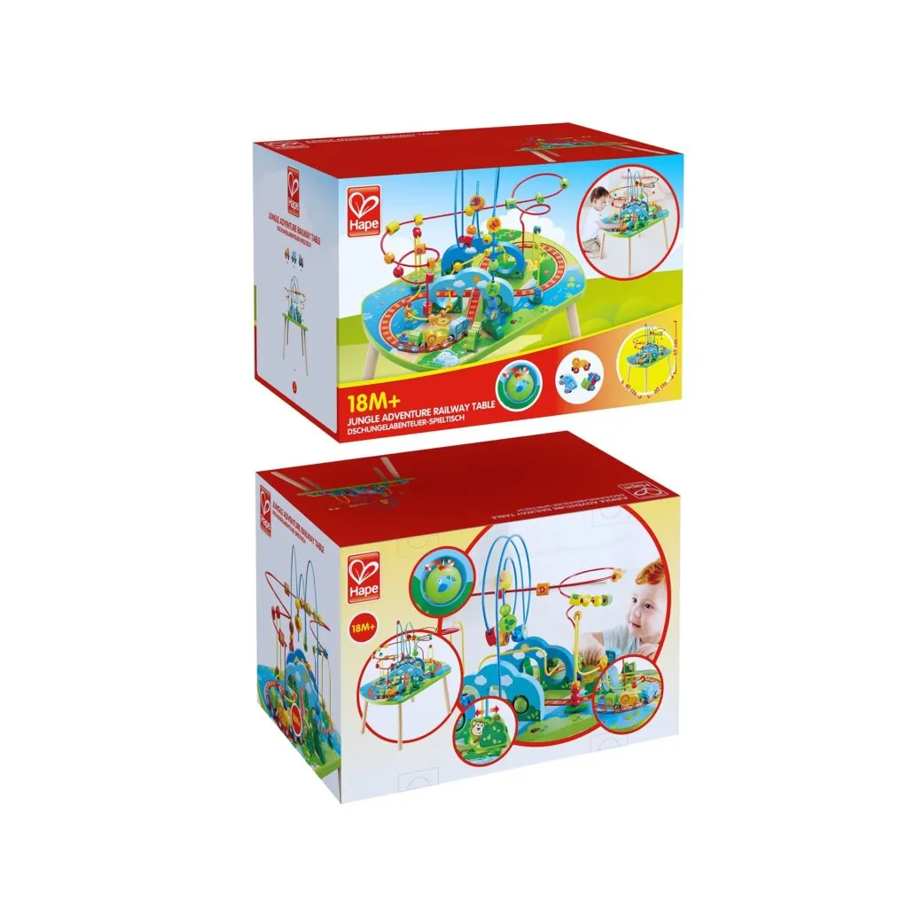 Jucarie din lemn - Masa cu cale ferata