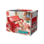 Jucarie din lemn - Pian rosu - invat sa cant cu lumini - Instrumente muzicale Hape 5