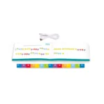 Jucarie din lemn - Pian rosu - invat sa cant cu lumini - Instrumente muzicale Hape 6