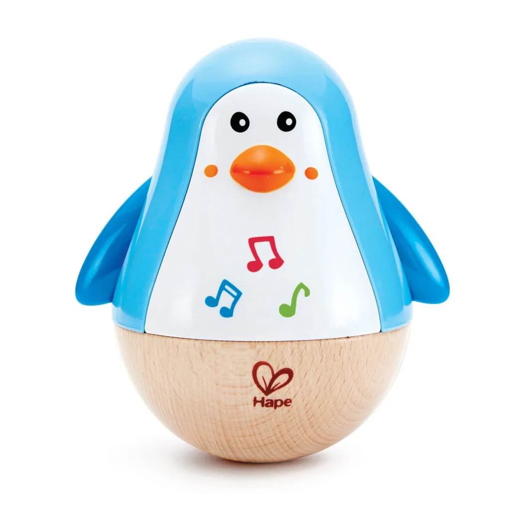Jucarie din lemn - Pinguin Hopa Mitica - Jucarii pentru sugari Hape