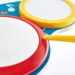 Jucarie din lemn - Set de tobe - Instrumente muzicale Hape 3