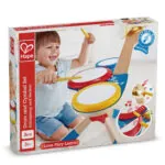 Jucarie din lemn - Set de tobe - Instrumente muzicale Hape 4