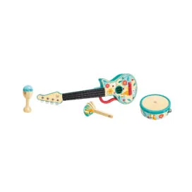 Jucarie din lemn - Set de ukulele 4 in 1 pentru copii - Instrumente muzicale Hape