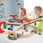 Jucarie din lemn - Set tren constructii (50 piese) - Jucarii trenuri si accesorii Hape 2