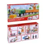 Jucarie din lemn - Set tren de marfa cu macara (34 piese) - Jucarii trenuri si accesorii Hape 4