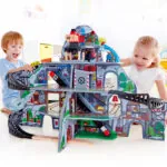 Jucarie din lemn - Set tren si mina in munte (32 piese) - Jucarii trenuri si accesorii Hape 2