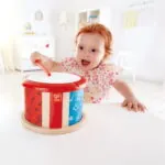 Jucarie din lemn - Toba cu fata dubla - Instrumente muzicale Hape 2