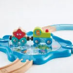 Jucarie din lemn - Tren de jucarie cu animale marine (15 piese) - Jucarii trenuri si accesorii Hape 3