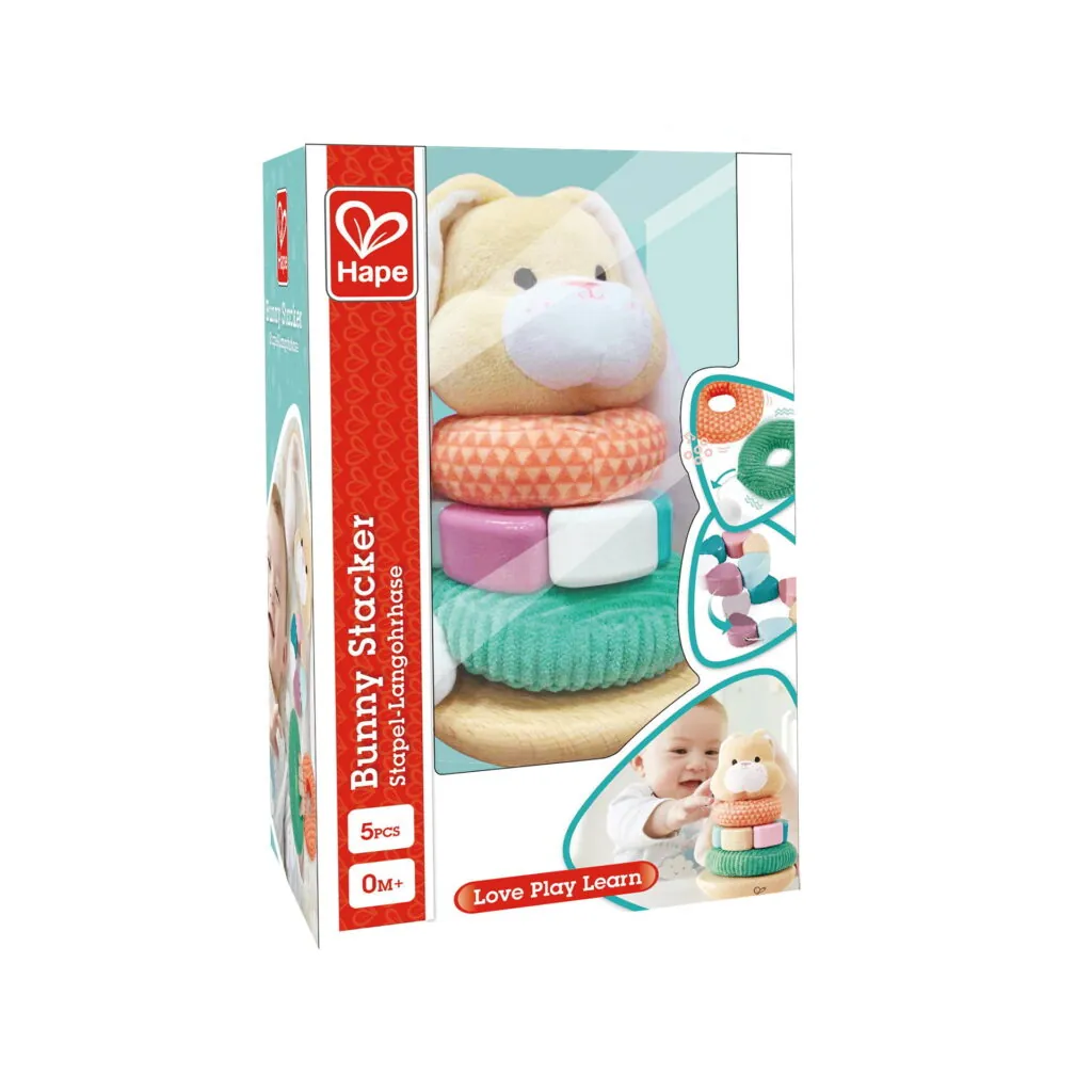 Jucarie din lemn de stivuit - Iepuras - Iepuras Hape 6