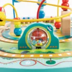 Jucarie din lemn – Masa copii cu cale ferata si parc de distractii - Jucarii trenuri si accesorii Hape 4