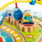 Jucarie din lemn – Masa copii cu cale ferata si parc de distractii - Jucarii trenuri si accesorii Hape 5