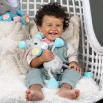 Jucarie senzoriala bebelusi - Girafa Sally - Jucarii pentru sugari Ses Creative 3