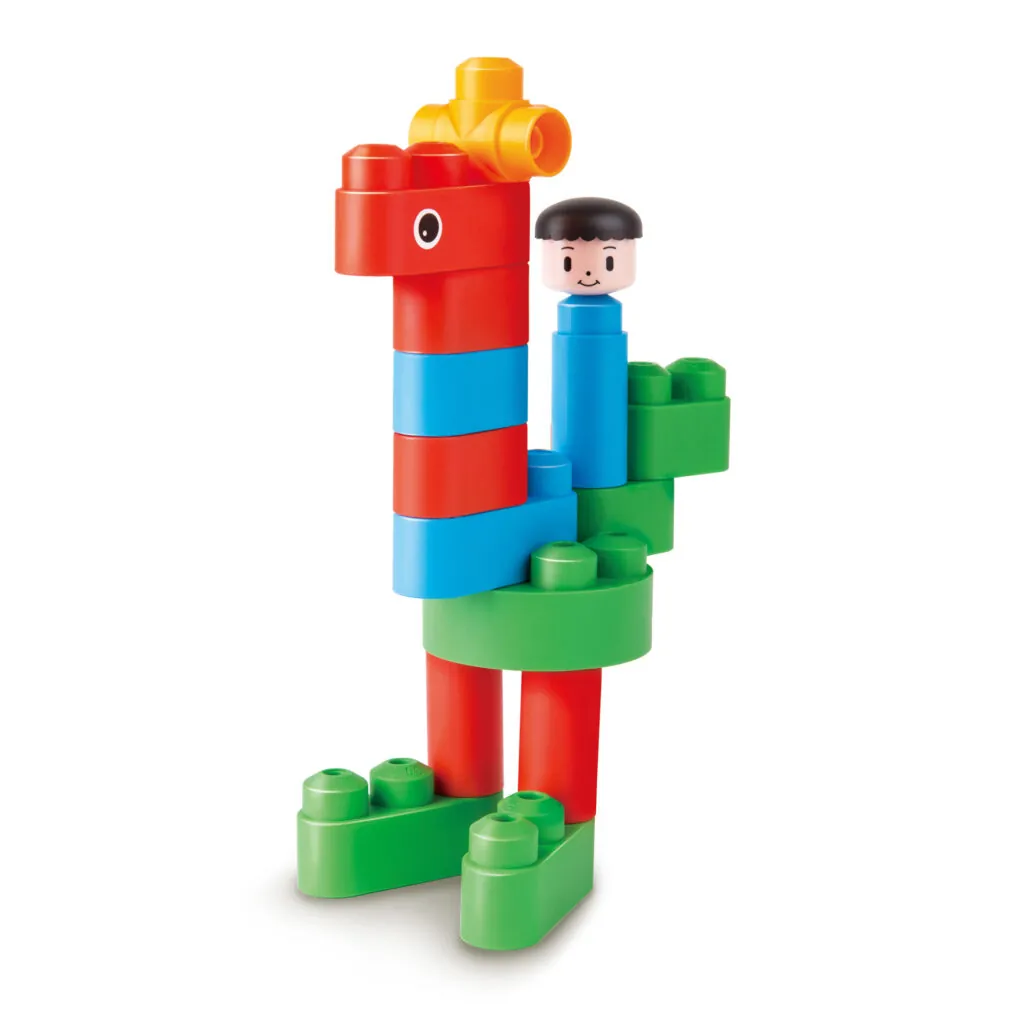 PolyM - Kit de constructie creativ de jucarie (25 piese) - Seturi de constructie Hape 5