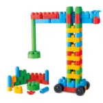 PolyM - Kit de constructor creativ pentru copii (80 piese) - Seturi de constructie Hape 3