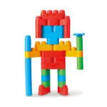 PolyM - Kit de constructor creativ pentru copii (80 piese) - Seturi de constructie Hape 5