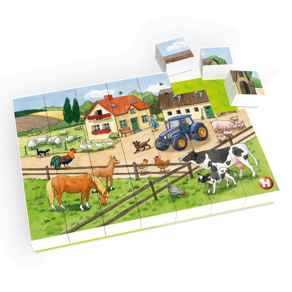 Puzzle Ferma de animale Hubelino (35 piese) - Puzzle Hubelino