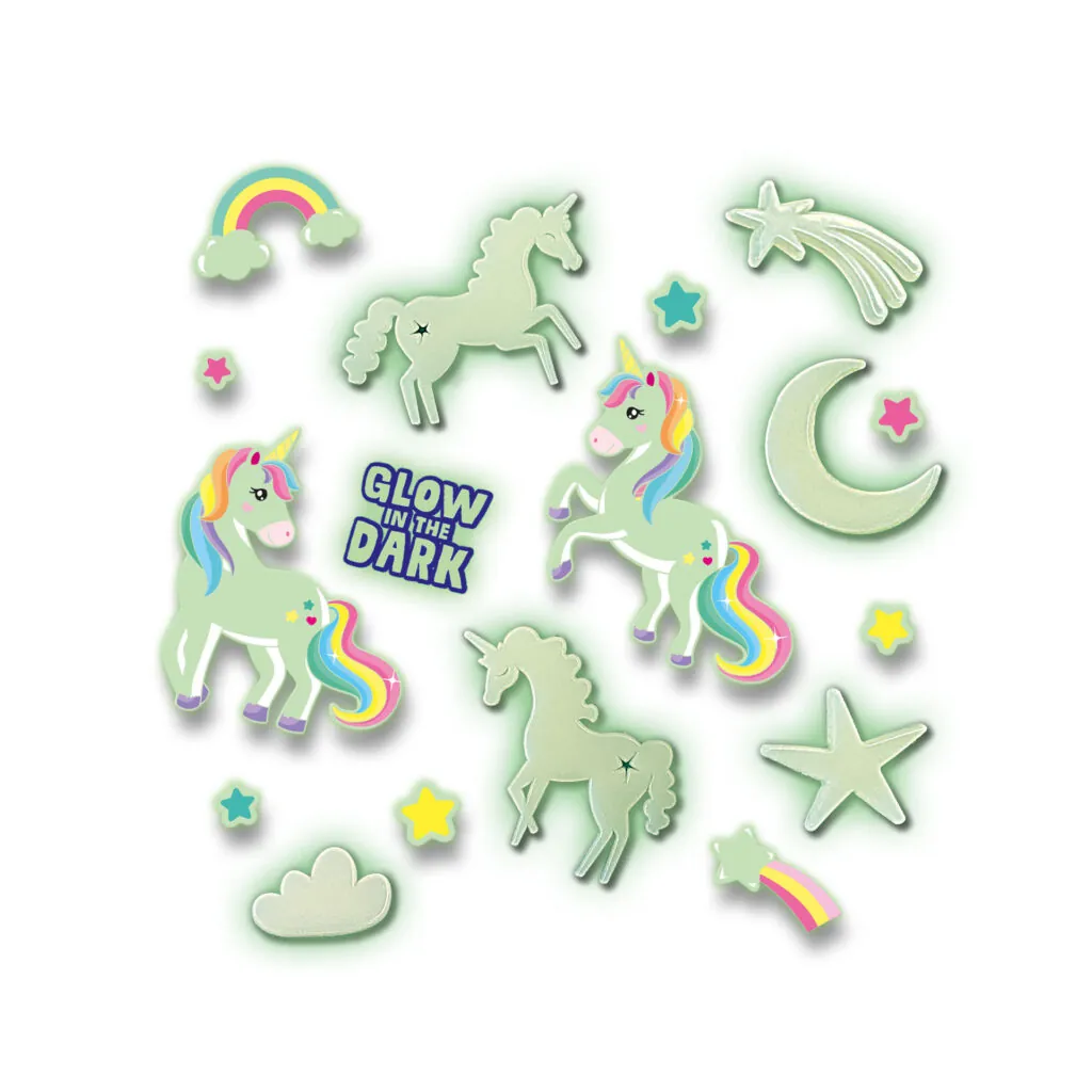 Set autocolante fosforescente cu unicorni pentru copii - Seturi Creative Ses Creative 3