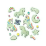 Set autocolante fosforescente cu unicorni pentru copii - Seturi Creative Ses Creative 3