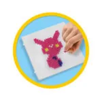 Set creativ copii Beedz – Margele de calcat Funpins animale - Seturi Creative Ses Creative 4