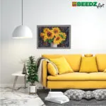 Set margele de calcat Beedz Art - Floarea soarelui - Seturi Creative Ses Creative 3