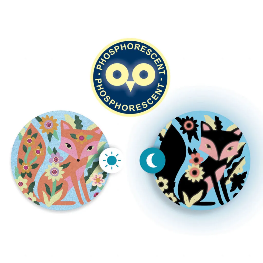 Atelier creativ cu nisip fluorescent Animale luminoase