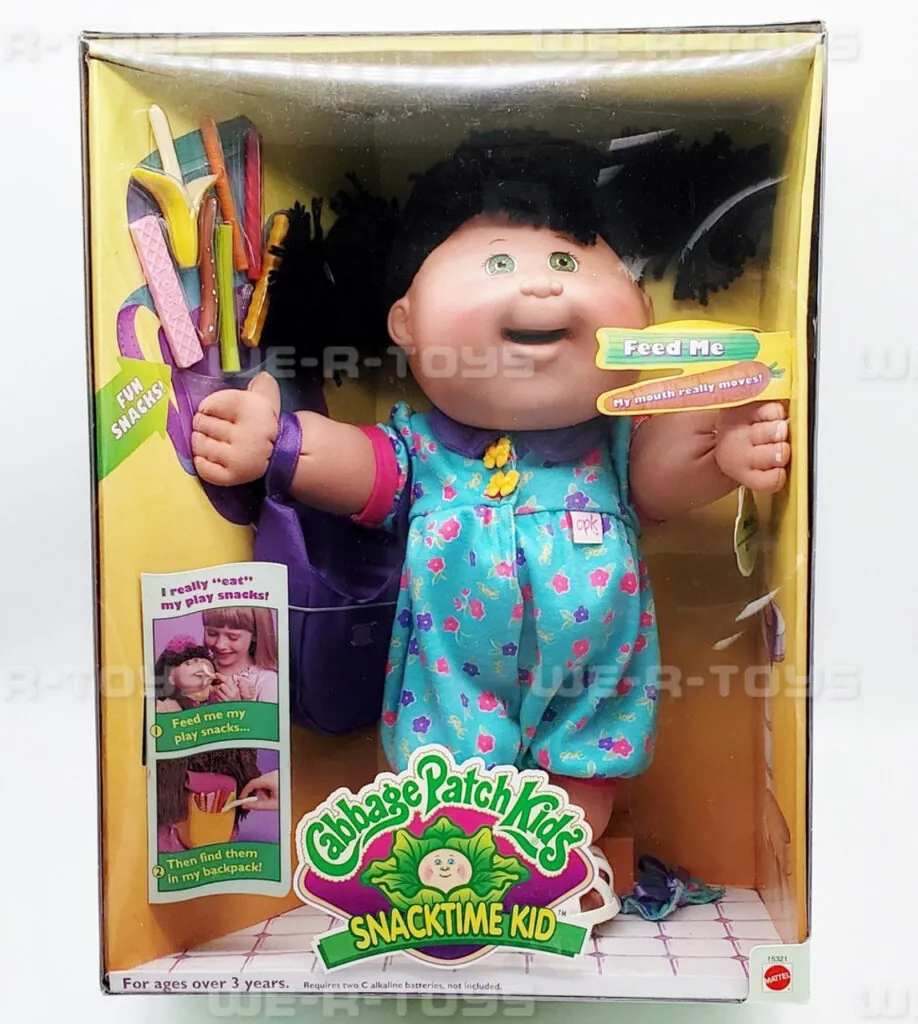 cabbage patch kids snacktime kid oapl eve doll african american recalled nrfb 61592