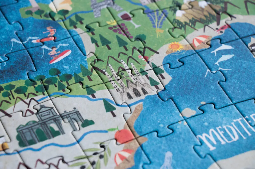 Puzzle Descopera Europa