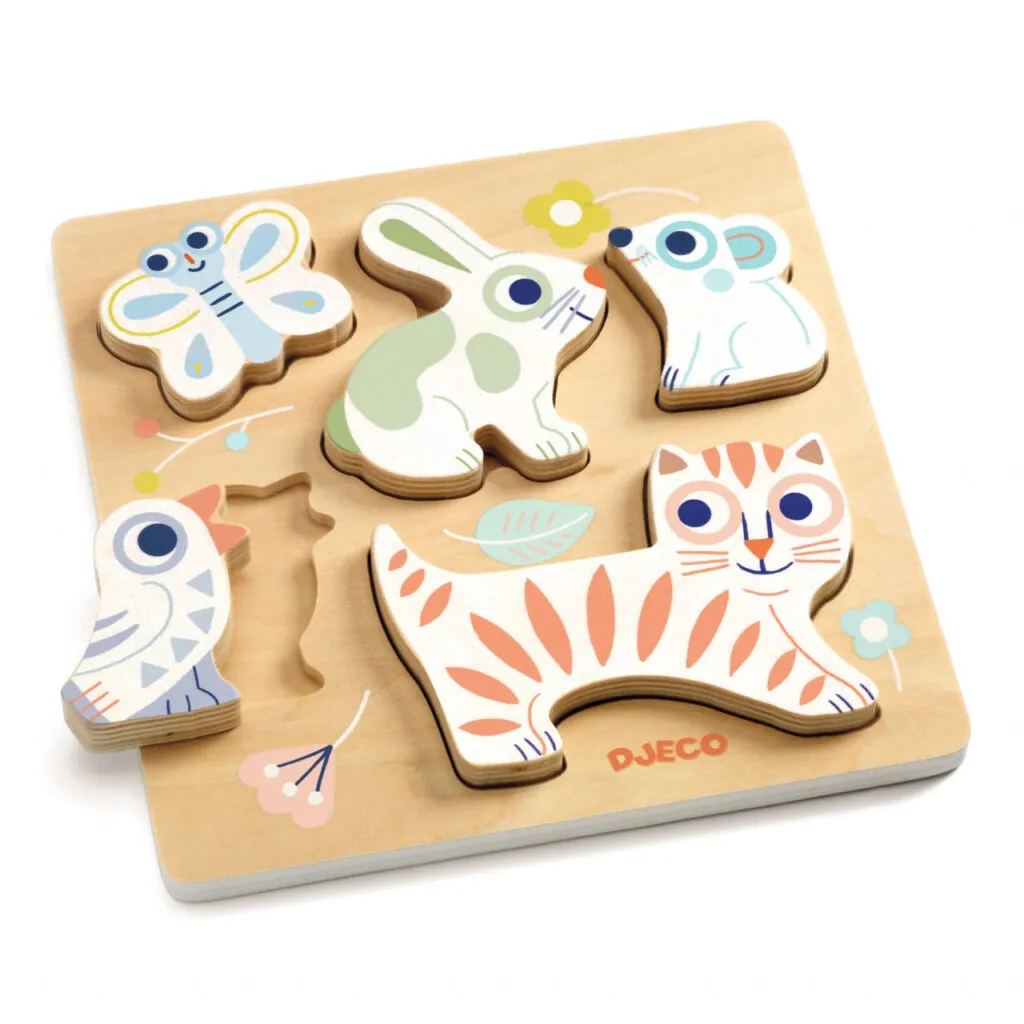 Puzzle din lemn BabyAnimali