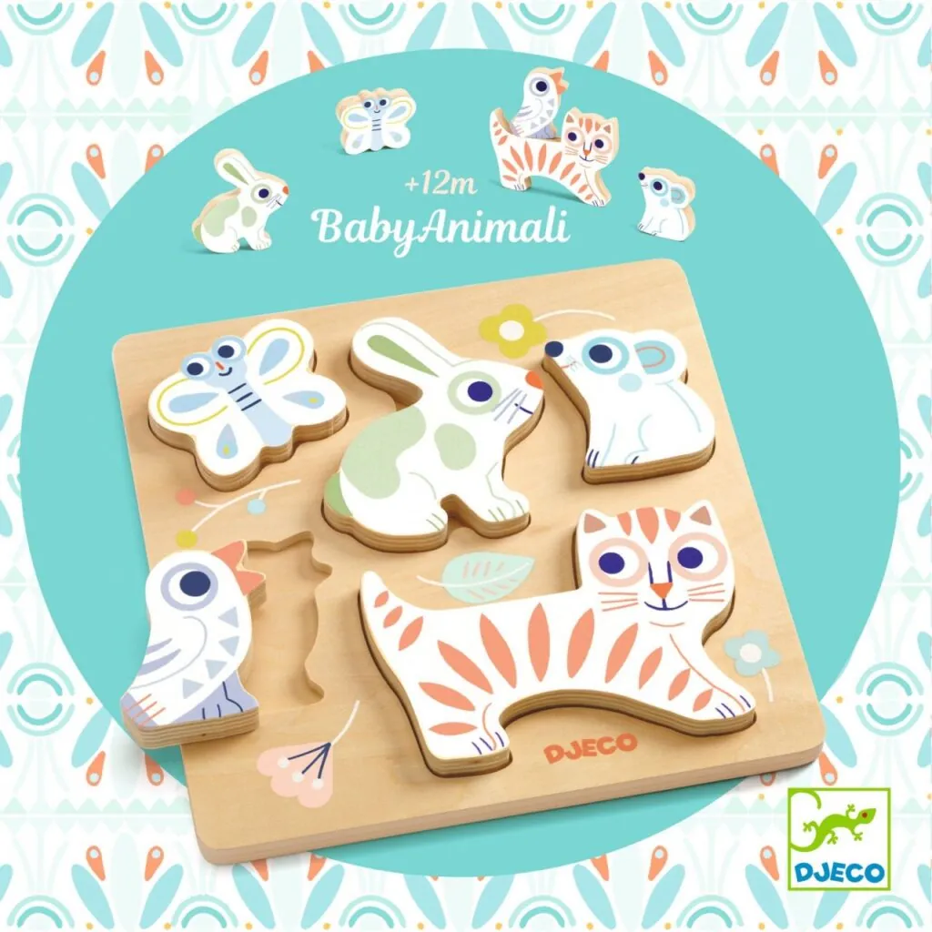 Puzzle din lemn BabyAnimali