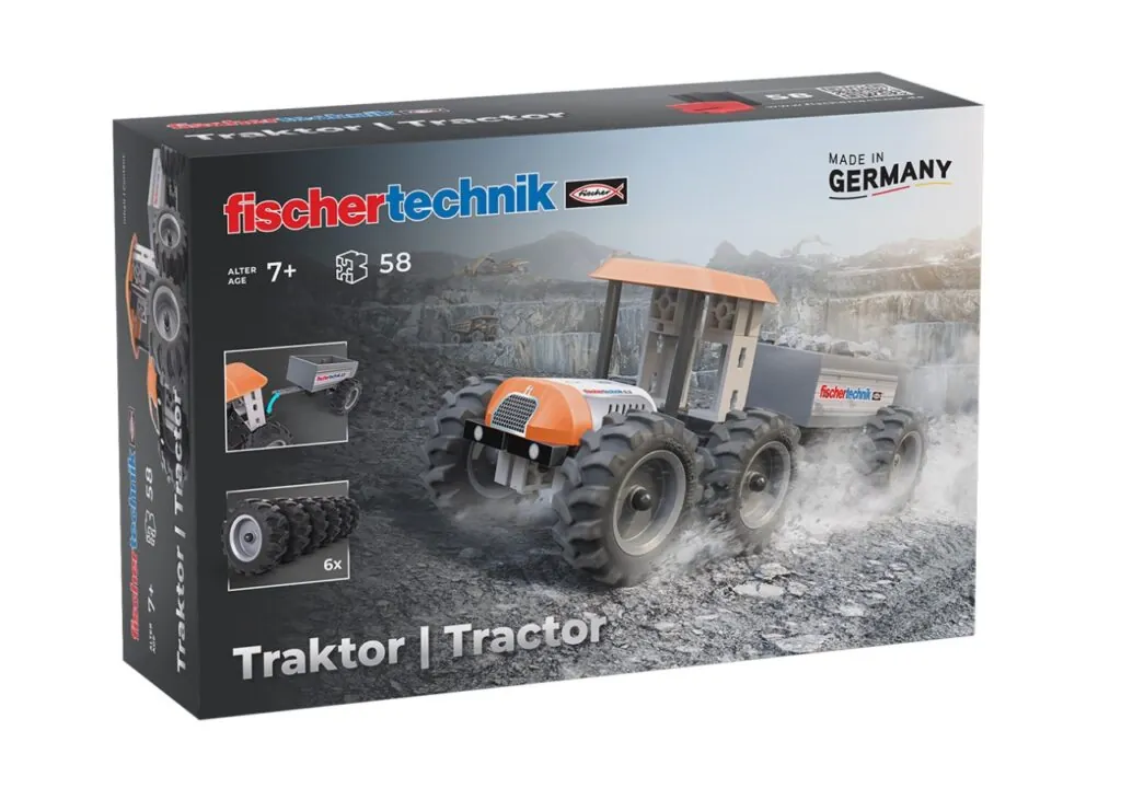 imagine:Kit STEM Tractor de asamblat si manevrat, Fischertechnik