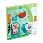 imagine:Puzzle din lemn cu bază din fetru, Djeco