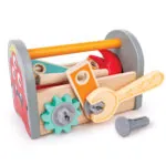 Jucarie din lemn - Cutie colorata cu unelte (17 piese) - Jucarii de Rol Hape