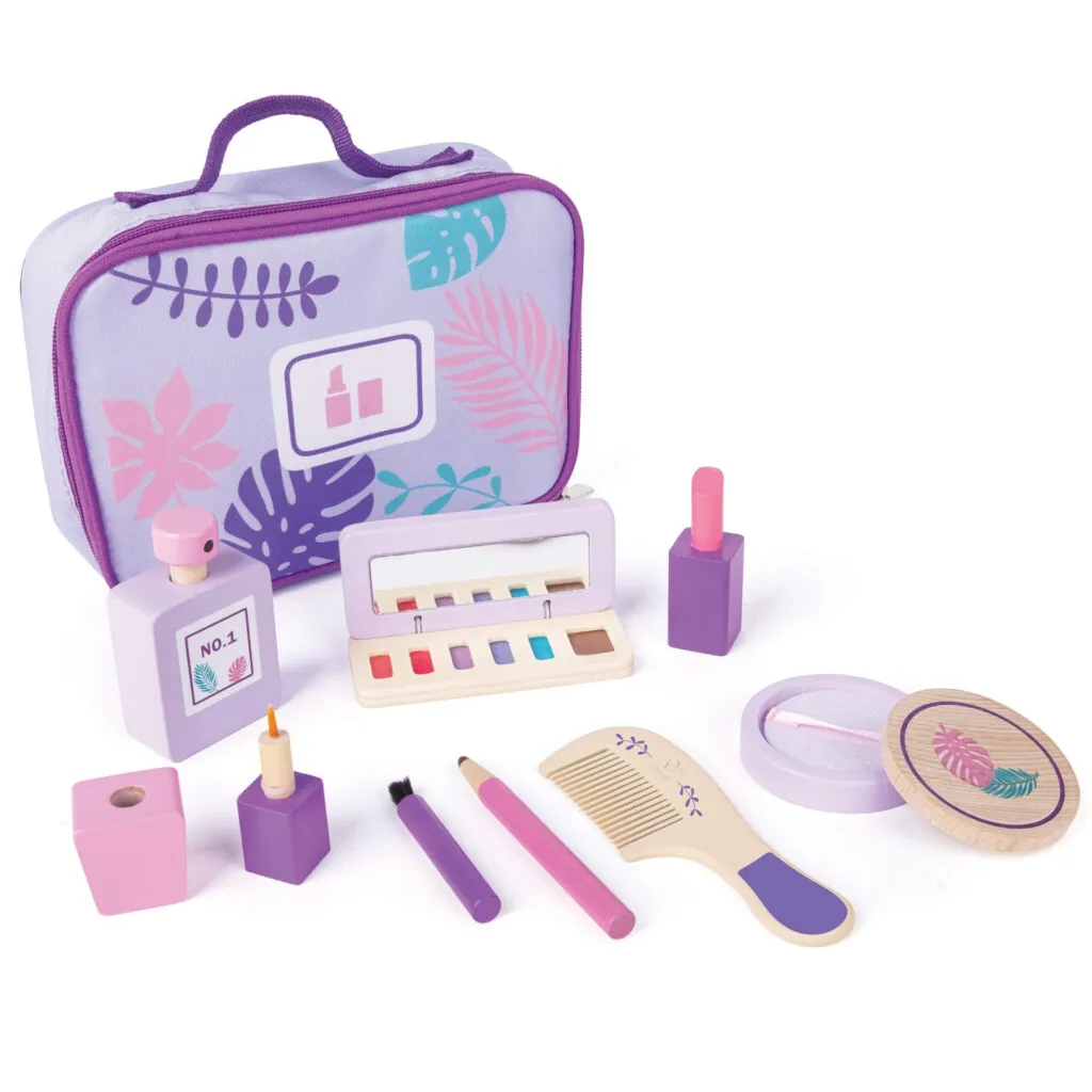 Jucarie din lemn - Set trusa de machiaj