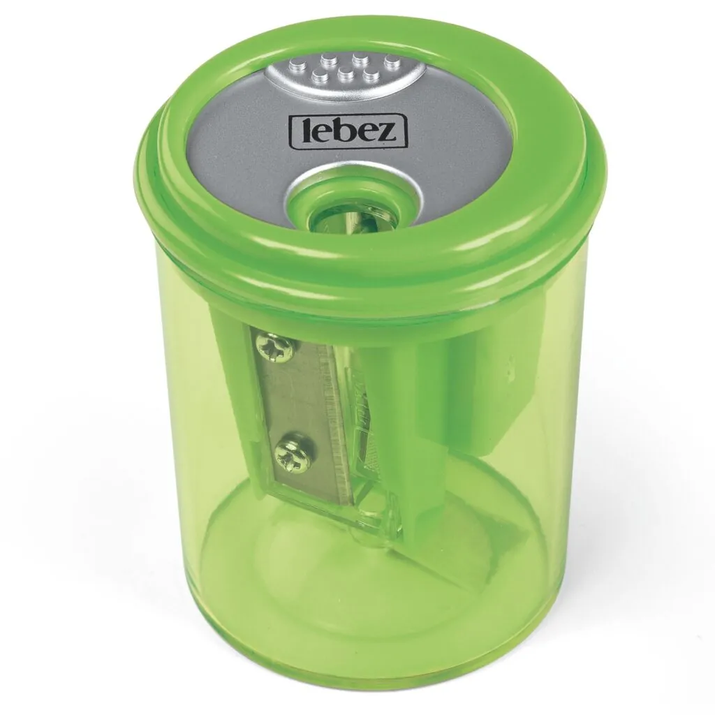 Ascutitoare de creion cu 3 gauri si container transparent