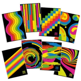 Caiet A4 cu Jolly Page - One Color Black & Fluo