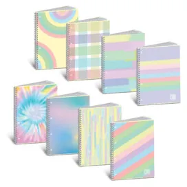 Caiet A4 cu spirala - One Color Pastel Plus